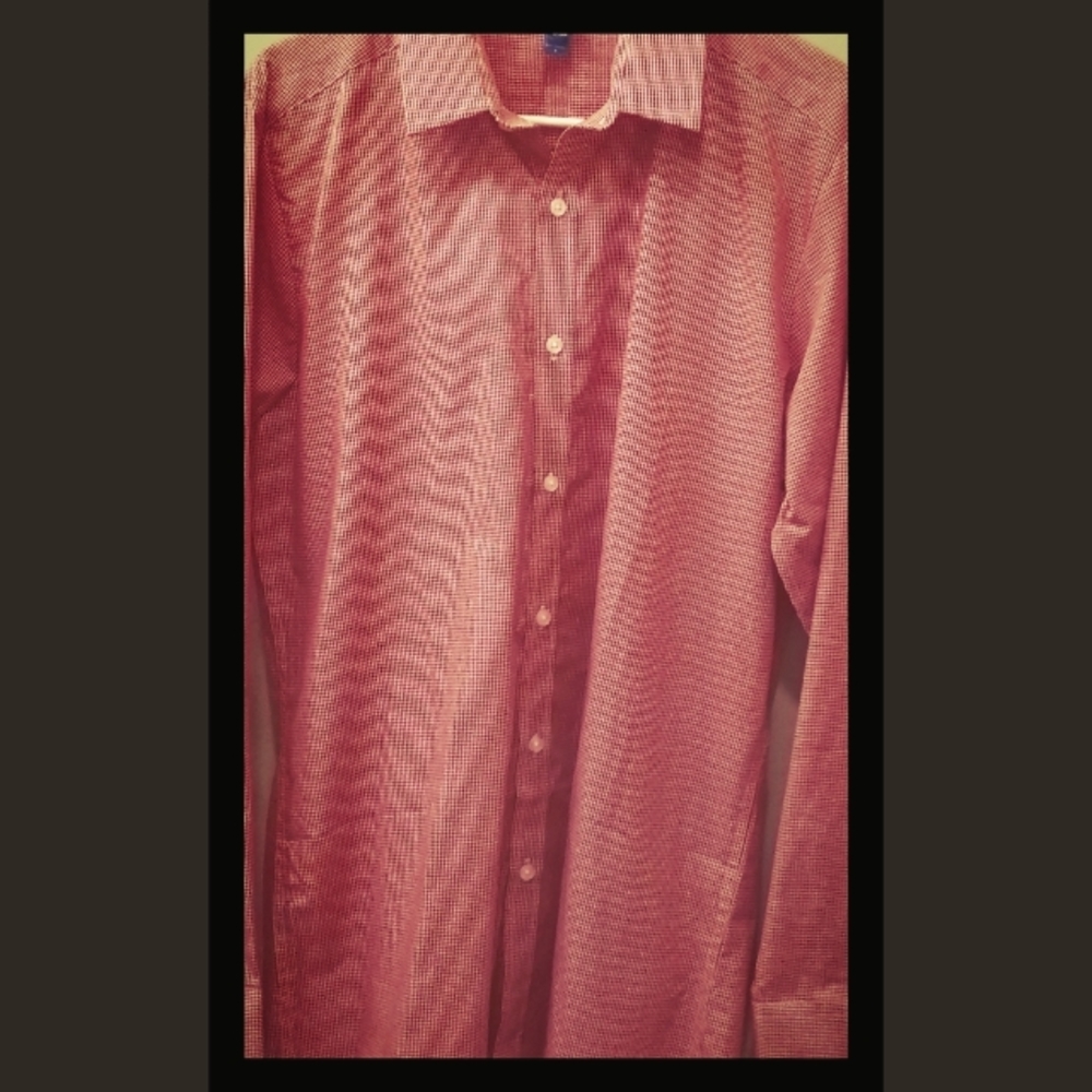 Men's Long Sleeve Pink Dress Shirt